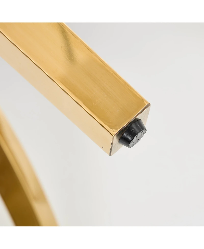 Streamdale Furniture Mid Century Modern Chenille Dining Chairs, Set of 2, Beige