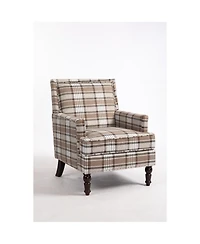 Streamdale Furniture Vintage Stripes Accent Chair with Nailhead