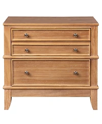 Streamdale Furniture Hazel 3-Drawer Hazel 3-Drawer Side Table for Living Room, Hallway, Entryway