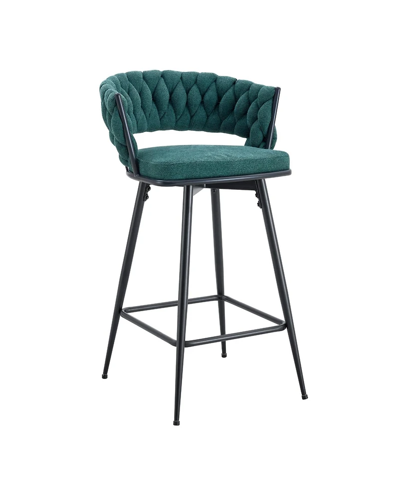Streamdale Furniture Retro Green Rotating Bar Stools (Set of 4)