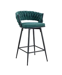 Streamdale Furniture Retro Green Rotating Bar Stools (Set of 4)