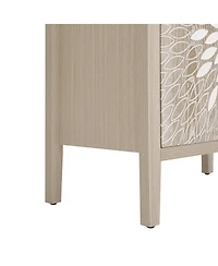 Streamdale Furniture Carved 2-Door Storage Cabinet with Adjustable Shelf