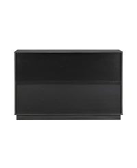 Streamdale Furniture Black 2-Door 7-Drawer Storage Cabinet