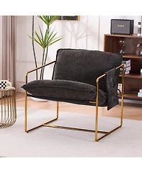Simplie Fun Contemporary Velvet Accent Chair Comfort, Style, and Durability