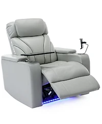 Streamdale Furniture Power Recliner with Usb Charger, Storage, Cup Holder, Bluetooth