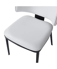 Streamdale Furniture Pu Leather Dining Chairs