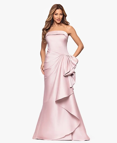 Xscape Women's Gathered Strapless Gown