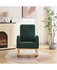 Streamdale Furniture Sherpa Glider Rocking Chair - Nursery/Living Room