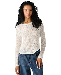 Steve Madden Women's Crewneck Megann Top