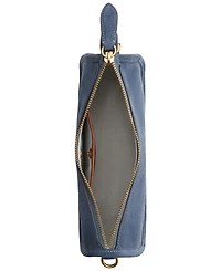 Coach Waverly Small Suede Shoulder Bag