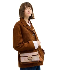 Coach Crystal Signature Suede Small Tabby Shoulder Bag 26