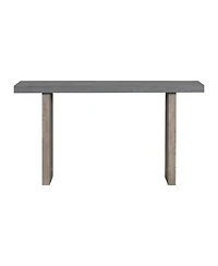 Streamdale Oak Veneer Console Table with Distinctive Sides