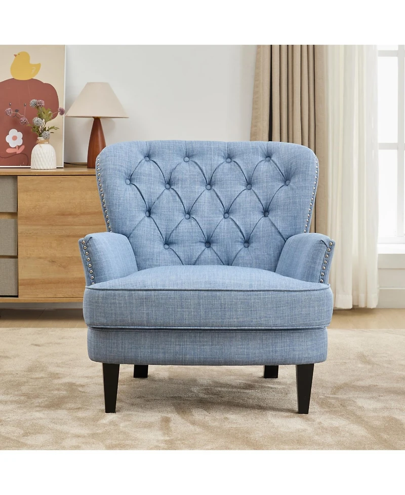 Streamdale Furniture Upholstered Lounge Chair with Trim