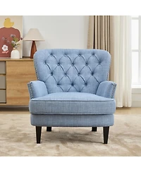 Streamdale Furniture Upholstered Lounge Chair with Trim