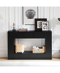 Streamdale Furniture 55" Modern Slatted Console/Entryway Table
