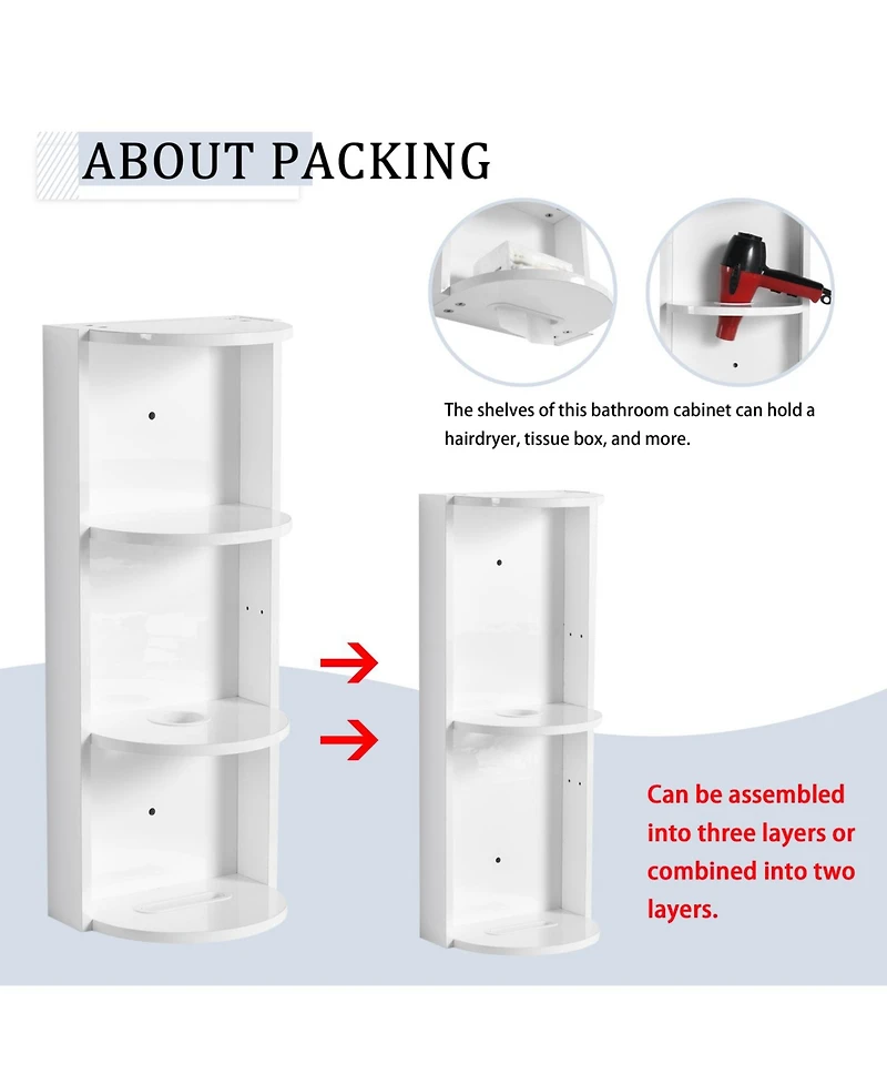 Streamdale 24" Wall-Mount Vanity w/ Resin Sink & Storage - Kd