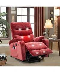 Simplie Fun Electric Power Lift Recliner Chair Sofa With Massage And Heat For Elderly, 3 Positions