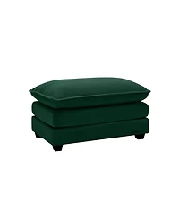Streamdale Furniture Green Corduroy Ottoman Footstool