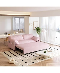 Streamdale Furniture Streamdale 63.8" Pull Out Sofa Bed with Storage for Small Spaces