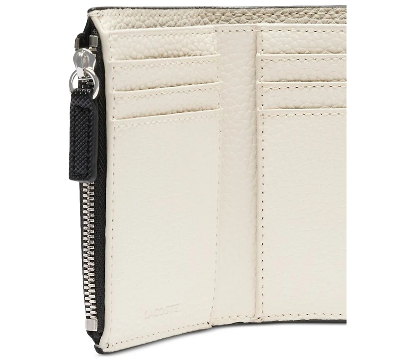 Lacoste Anna Snap Close Flap Billfold Wallet