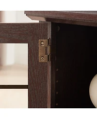 Streamdale Furniture 70" Tv Stand with Fireplace & Storage