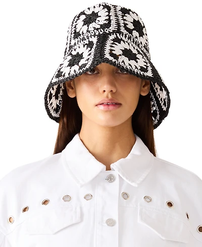 Steve Madden Bright Nomad Straw Bucket Hat