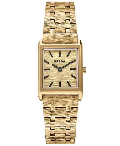 Breda Women's 'Virgil Revival' Gold Stainless Steel Bracelet Watch