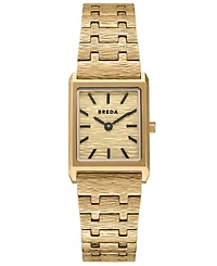 Breda Women's 'Virgil Revival' Gold Stainless Steel Bracelet Watch