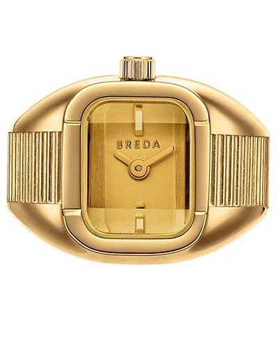 Breda Women's 'Nocturne' Gold Expandable Ring Watch