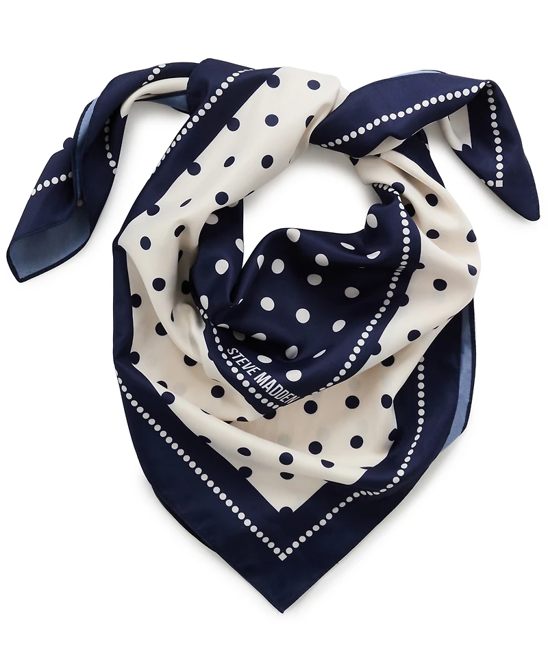 Steve Madden Inverted Polka Dot Square Scarf