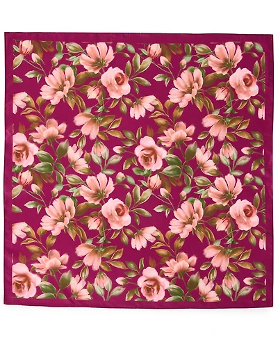 Steve Madden Vintage-Inspired Watercolor Floral Square Scarf
