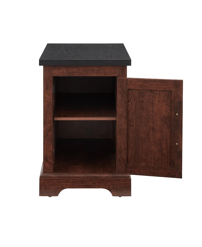 Streamdale Furniture Farmhouse End Table with Barn Door