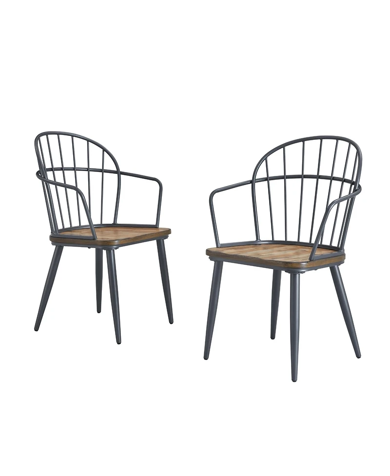 Streamdale Furniture Industrial Birch 5-Piece Dining Set