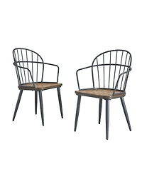 Streamdale Furniture Industrial Birch 5-Piece Dining Set