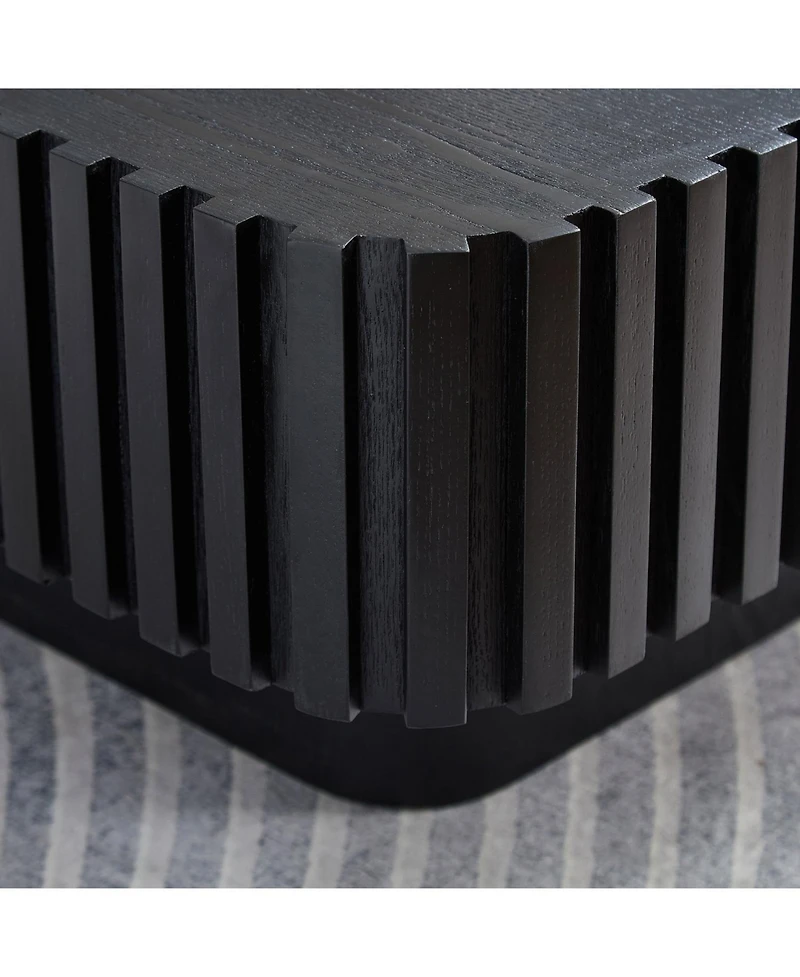 Streamdale Furniture Modern 31.5" Handcraft Drum Coffee Table