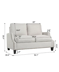Streamdale Furniture 3-Piece Modern Living Room Sofa Set