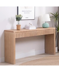 Streamdale Modern Console Table - 59.2" Natural Wood