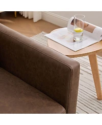 Streamdale Furniture Upholstered Swivel Accent Chair - Coffee Pu