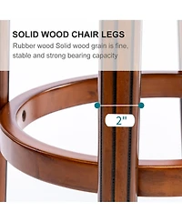 Streamdale Furniture Cow Leather Swivel Bar Stool - 26" Seat Height (Brown)