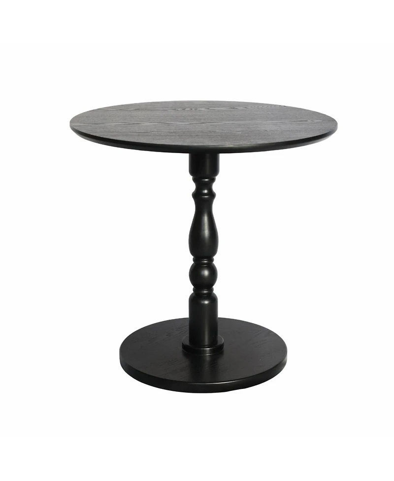Streamdale Furniture 23" Black Round Accent Table - Modern Side/Nightstand