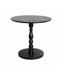 Streamdale Furniture 23" Black Round Accent Table - Modern Side/Nightstand