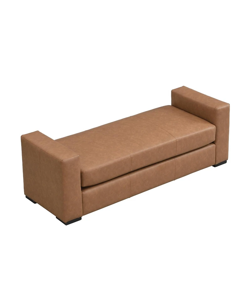 Streamdale Furniture Stylish and Durable Faux Leather Ottoman