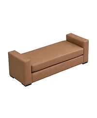 Streamdale Furniture Stylish and Durable Faux Leather Ottoman