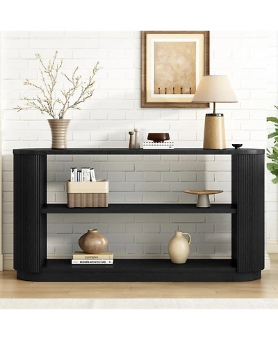 Streamdale Furniture Slim Console Table with Shelf
