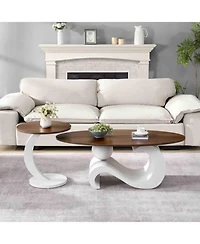 Streamdale Furniture Set of 2 Nesting Coffee Table