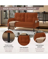 Streamdale Furniture Streamdale Corduroy Double Sofa - Living Room/Bedroom