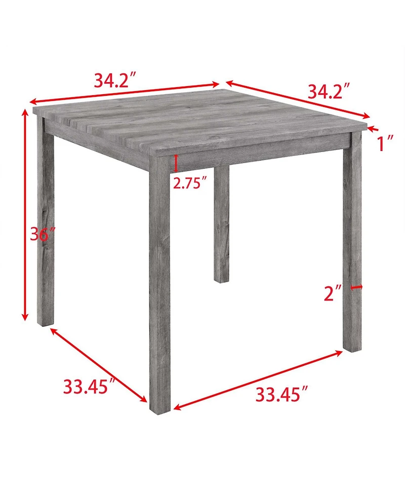 Streamdale Furniture Streamdale 5-Piece Industrial Dining/Bar Table & Chairs Set