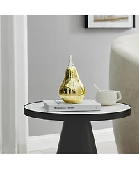 Danya B Alloya Pear Glass Sculpture