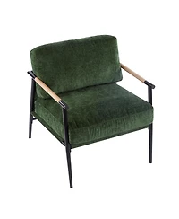 Streamdale Furniture Modern Accent Chair with Plush Cushions and Wooden Armrests