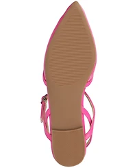 Journee Collection Women's Martine Strappy Pointed Toe Flats